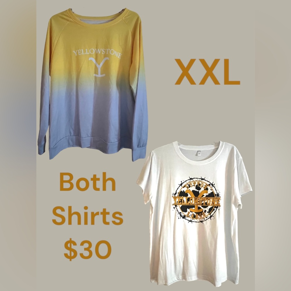 2 Yellowstone Shirts XXL selling as a set!
